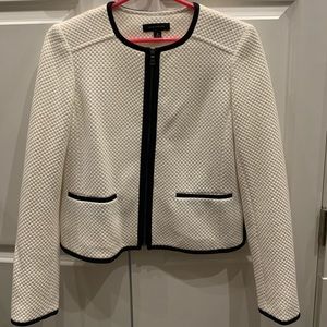 New Cropped Cream Blazer by Ann Taylor